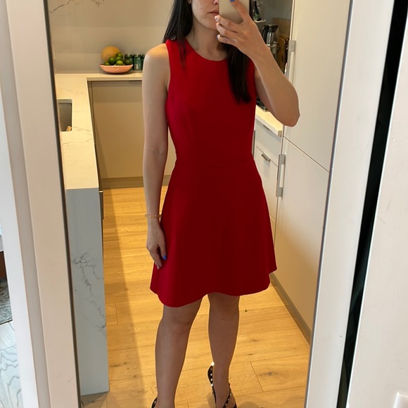 Open Back Red Mini Zara Dress - Picture 2 of 8